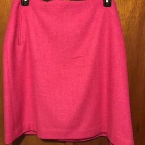 Pink wool skirt